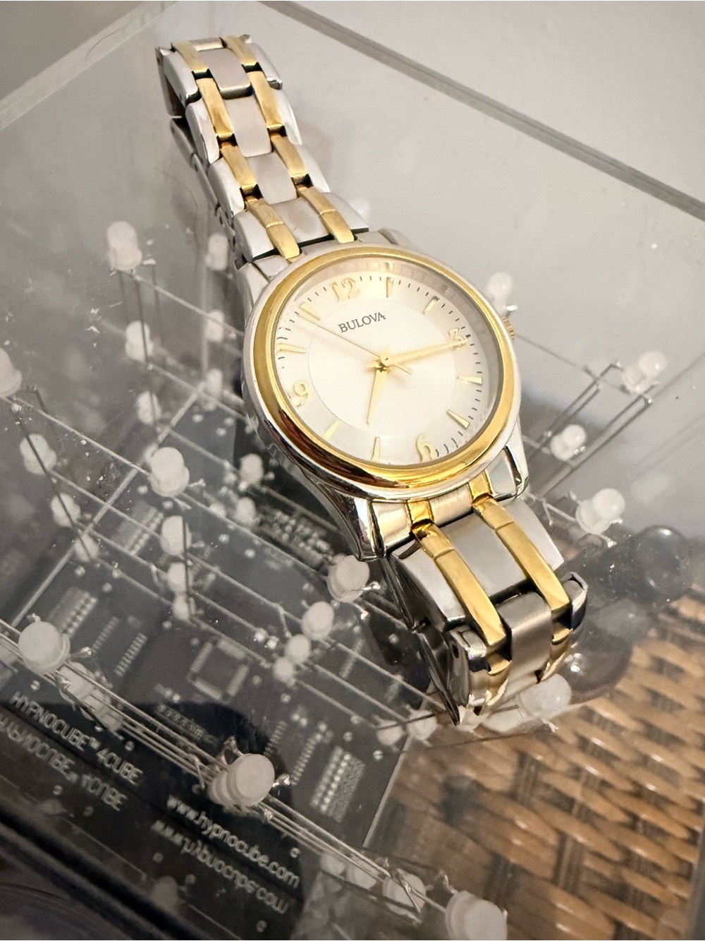Bulova C9391177 Two-Tone Stainless Steel Ladies Watch – Needs New Battery